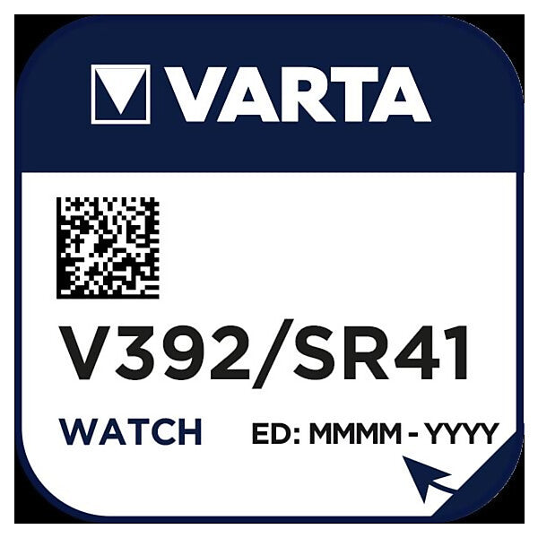 VARTA Uhren-Batterie 1,55V/38mAh/Silber V 392 Stk.1